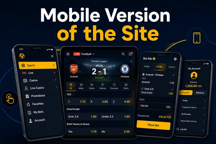 Mobile Version of the Site